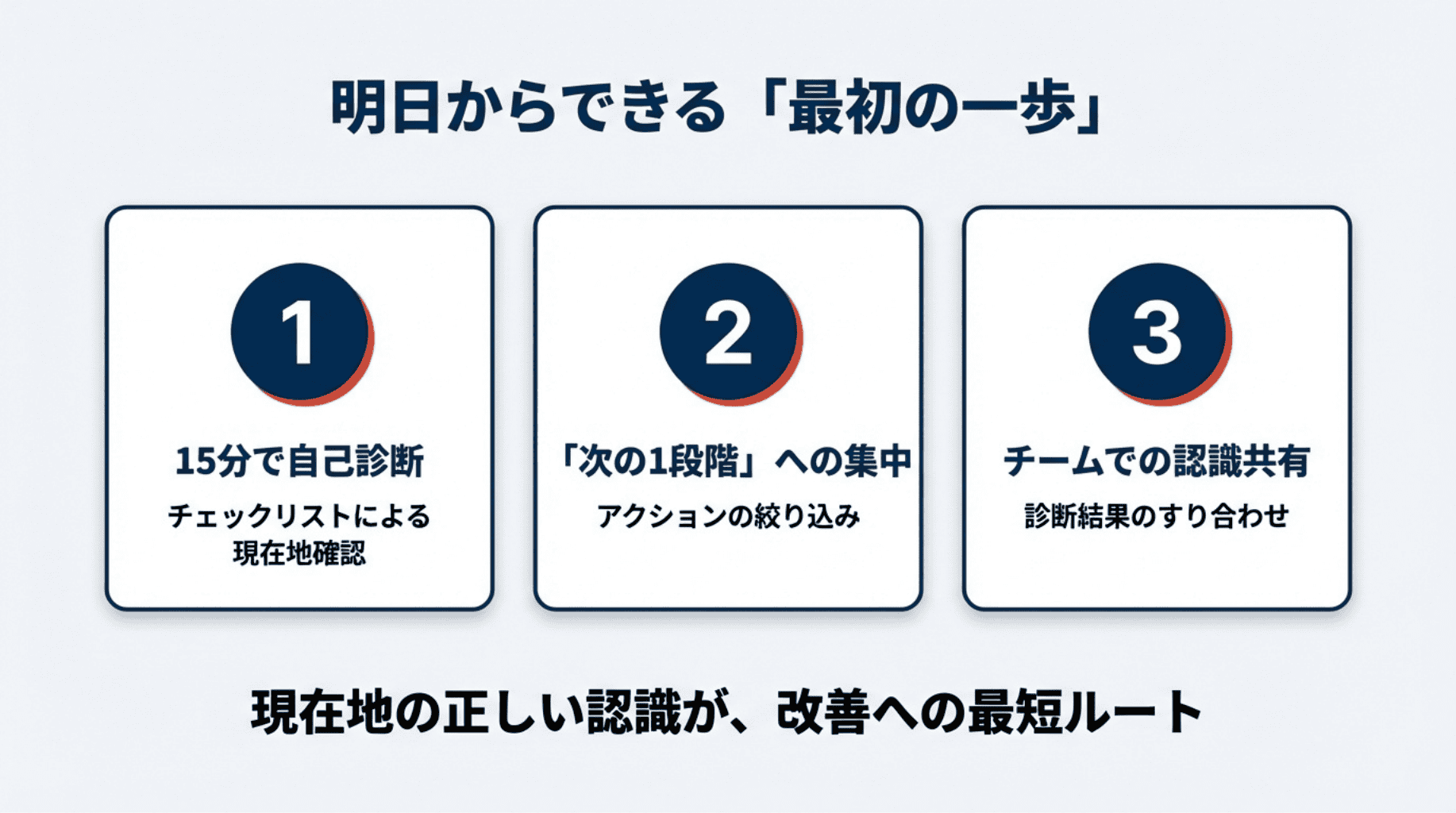 明日からできる最初の一歩