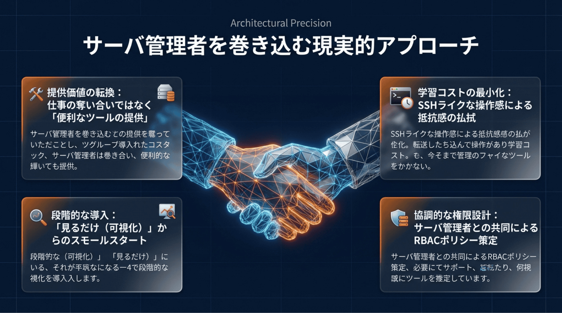 サーバ管理者を巻き込むアプローチ